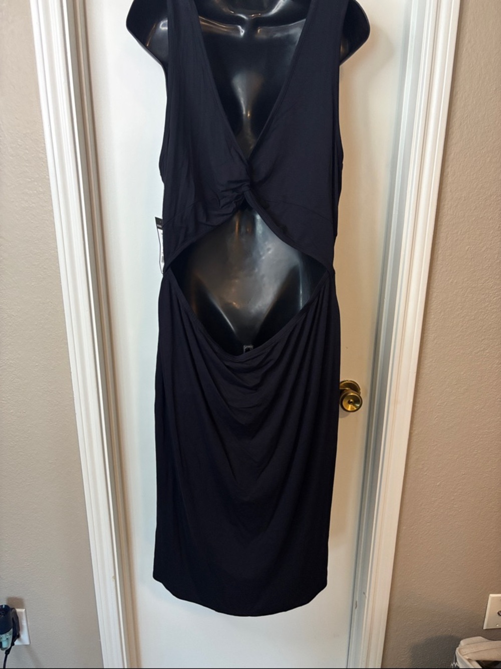 BCBG Black V-Neck Maxi Dress - Picture 2 of 4